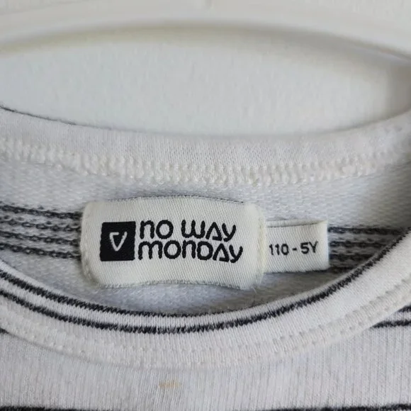 No Way Monday Kids Jogger Set | Beige & Black | Size 5Y | Unisex - Picture 3 of 15